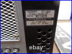 YAESU FT-920 HF/6m ALL MODE 100 WATT TRANSCEIVER with MARS MOD