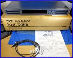YAESU SM-5000 Station Monitors with cables and manual in Box