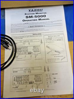 YAESU SM-5000 Station Monitors with cables and manual in Box