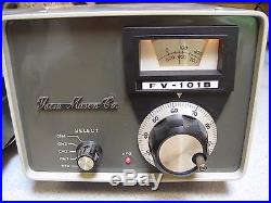 YAESU SSB FT-101 E Ham Radio Transceiver, FV-101 B, Speaker & MANUAL