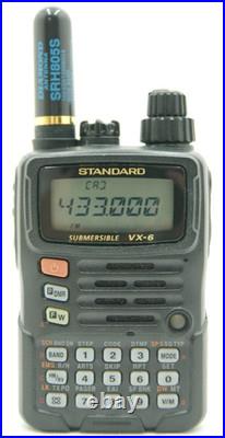 YAESU STANDARD VX-6 144/430MHz Dual Band Transceiver 5W Excellent Cond