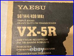 YAESU VX-5 50/144/430MHz Triple Band FM Transceiver Ham Radio with Charger