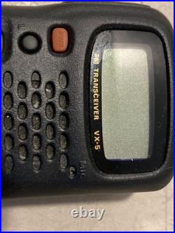 YAESU VX-5 50/144/430MHz Triple Band FM Transceiver Ham Radio with Charger