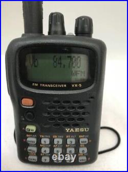 YAESU VX-5 Tri Band 144/430MHz FM Compact Transceiver 5W withExtras Good Cond