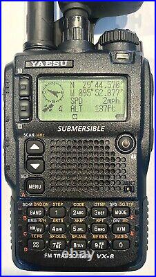 YAESU VX-8R QUAD-BAND 50/144/220/430MHz TRANSCEIVER RADIO