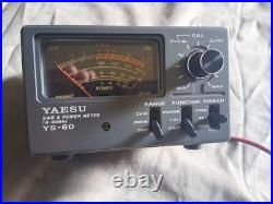 YAESU YS-60 Ham Radio SWR & POWER METER Wattmeter 0-2KW 1.6-60Mhz VSWR UNTESTED