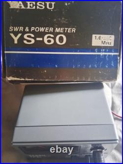 YAESU YS-60 Ham Radio SWR & POWER METER Wattmeter 0-2KW 1.6-60Mhz VSWR UNTESTED