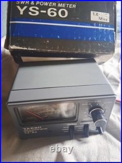 YAESU YS-60 Ham Radio SWR & POWER METER Wattmeter 0-2KW 1.6-60Mhz VSWR UNTESTED
