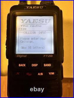 Yaesu FT2D Dual Band Digital Ham Radio Transceiver 144/430MHz Black LCD C4FM