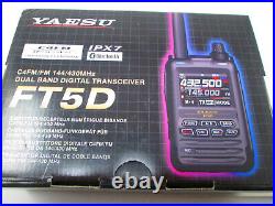 Yaesu FT5D 5W C4FM/FM 144/430MHz Dual Band Digital Transceiver SHIPS FROM USA