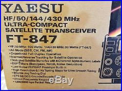 Yaesu FT847 160-70cm AM/FM/SSB/CW Satellite Transceiver
