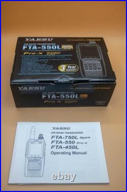 Yaesu FTA-550L Pro-X, Aviation Transceiver