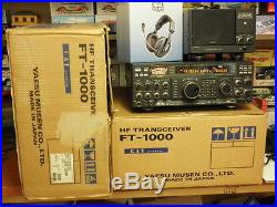 Yaesu FT-1000 200W + SP-5 Speaker, + Heil Pro-Set-5 + Footswitch and Orig manual
