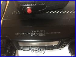 Yaesu FT-100D HF/VHF/UHF All Mode Tranceiver and Extras