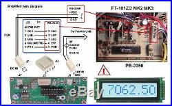 Yaesu FT-101ZD LCD Frequency Counter Display Retrofit HF AM SSB Radio MSM9520RS