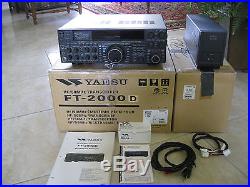 Yaesu FT-2000D HF/6M transceiver 200+ watts in EXCELLENT shape with Updates