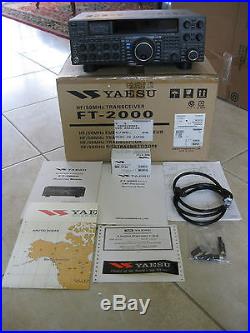Yaesu FT-2000 HF/6M transceiver 100 watts Beautiful shape in the box withupdates