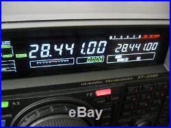 Yaesu FT-2000 HF/6M transceiver with AC0C filter box Beautiful shape in the box