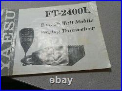 Yaesu FT-2400H 50 Watt Mobile Paging Transceiver Working With-Manual-Mic-Bracket