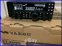 Yaesu FT-450D HF/50 Amatuer Ham Radio Transceiver with Auto Tuner / HF 6M