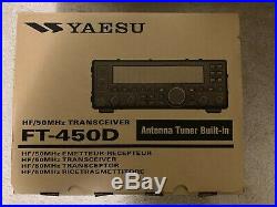 Yaesu FT-450D HF/50 Amatuer Ham Radio Transceiver with Auto Tuner / HF 6M