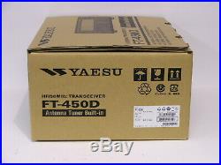 Yaesu FT-450D HF+6 Meter Solid State Transceiver With Tuner LN & BOXED