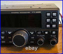 Yaesu FT 450D Transceiver with Manual MH-31 Mic DC Power Cord Very Nice Condition