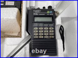 Yaesu FT-470 Dual Band HT with PA-7 Ext Cable CSC-43 Case Lot All New + Bonus