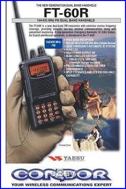 Yaesu FT-60R Dual Band Handheld 5W VHF / UHF Amateur Radio Transceiver