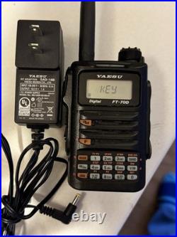 Yaesu FT-70D Digital Handheld Transceiver Black with SAD-18B AC Adapter