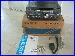 Yaesu FT-736R VHF/UHF/SAT Transceiver in Very Nice shape in the box