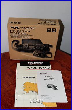 Yaesu FT-817ND Portable QRP Multi-Band/ Multi-Mode Amateur Radio Transceiver
