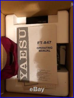 Yaesu FT 847 Radio Transceiver Awesome Satellite, VHF/UHF and HF radio