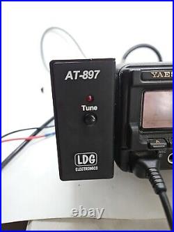 Yaesu FT-897D All Mode Transceiver With LDG AT-897 Antenna Tuner and MIC TESTED