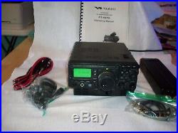 Yaesu FT-897D HF/VHF/UHF Ham Radio Transceiver, Mike, Power Cord, Manual