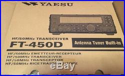 Yaesu Ft-450d Hf/50mhz 100w All-mode Ham Radio Transceiver SLIGHTLY Used