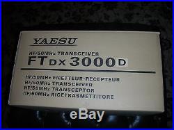 Yaesu Ftdx-3000d Hf Transceiver, 100 Watts Out, 160 Thru 6 Meters