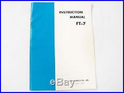Yaesu Model FT-7 80 10 Meter QRP Transceiver + Original Manual, Hand Mic CLEAN