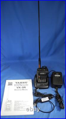 Yaesu VX-5R 50/144/430 MHz Heavy Duty FM Transceiver Triple Band Tested New Bat