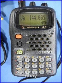 Yaesu VX-5R 50/144/430 MHz Heavy Duty FM Transceiver Triple Band Tested New Bat