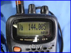 Yaesu VX-5R 50/144/430 MHz Heavy Duty FM Transceiver Triple Band Tested New Bat