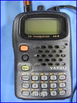 Yaesu VX-5R 50/144/430 MHz Heavy Duty FM Transceiver Triple Band Tested New Bat