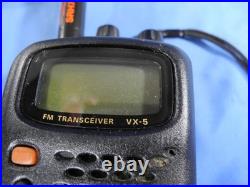 Yaesu VX-5R 50/144/430 MHz Heavy Duty FM Transceiver Triple Band Tested New Bat