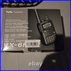 Yaesu VX-6R Tri Band Submersible Radio Transceiver Excellent