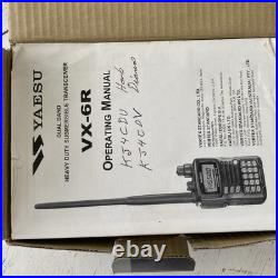 Yaesu VX-6R Tri Band Submersible Radio Transceiver with Extras Yaesu VX-6R Tri Band Submersible Radio Transceiver with Extras