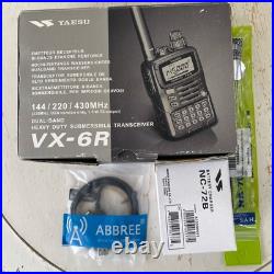 Yaesu VX-6R Tri Band Submersible Radio Transceiver with Extras Yaesu VX-6R Tri Band Submersible Radio Transceiver with Extras
