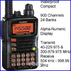 Yaesu VX-6R VHF/UHF Two Way Radio Triple Band Amateur Ham Radio Field Program