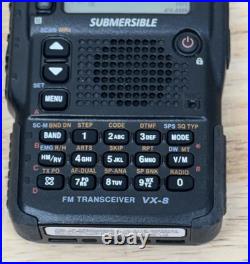 Yaesu VX-8DR Quad Band Submersible Transceiver 50/144/220/430 MHz No Antenna