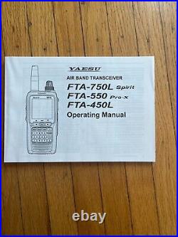 Yaesu air band transceiver FTA-550 PRO-X AA battery version