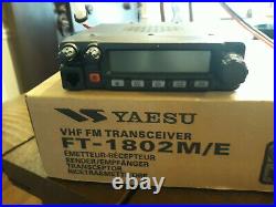 Yeasu FT 1802 M/E Mint Condition Includes New microphone and Manual on CD
